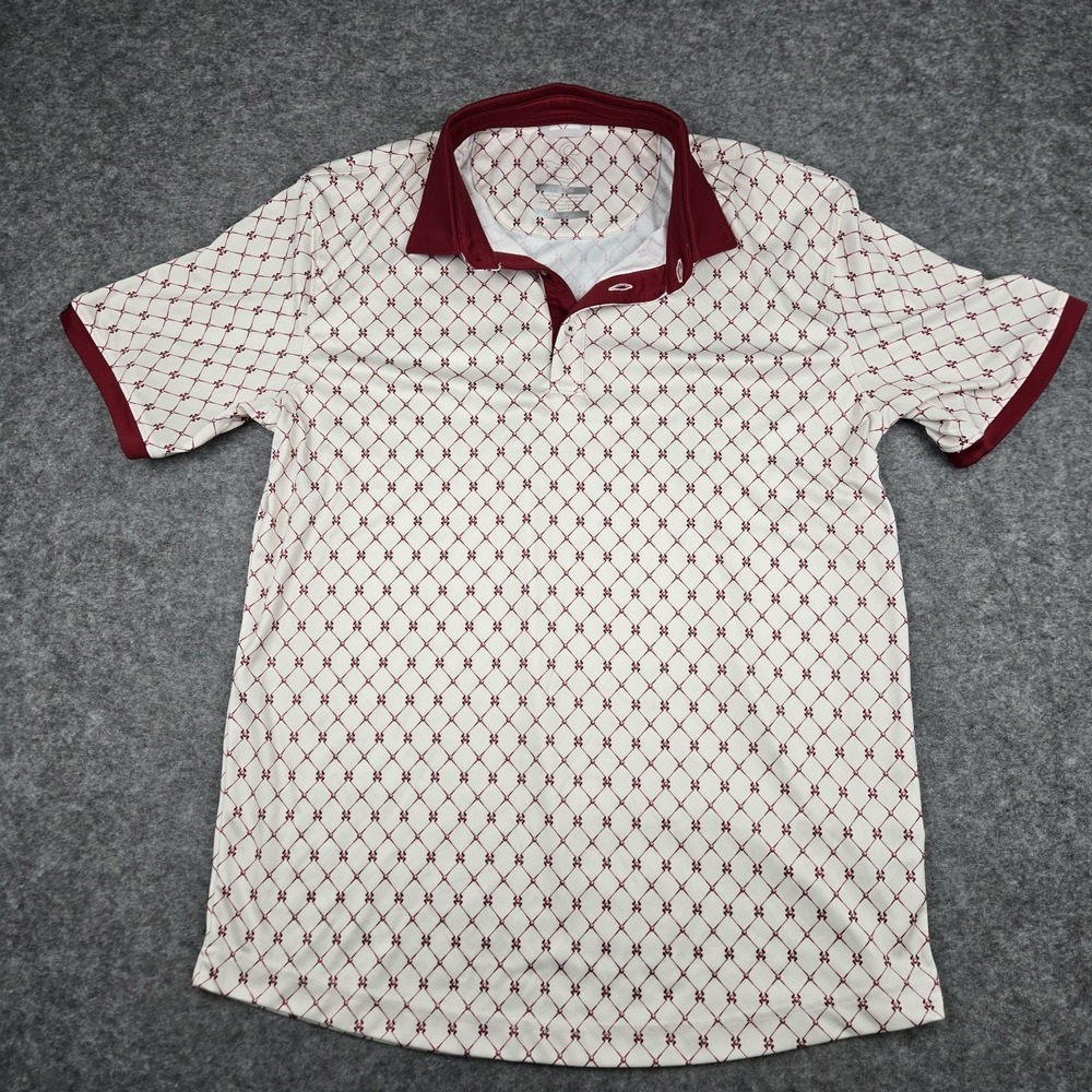 Swannies Franklin Golf Polo Men's Medium Golf Ball Irons All Over Print JT Logo